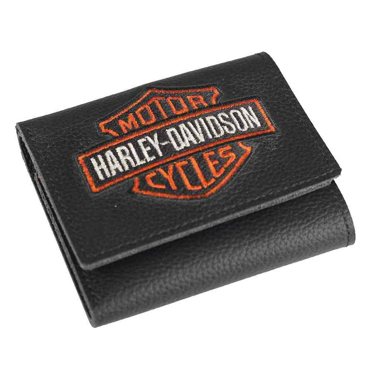 Harley-Davidson Embroidered Bar & Shield Trifold Wallet