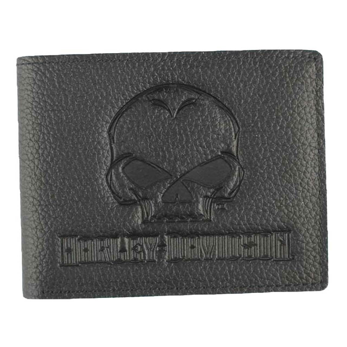 Harley-Davidson Emboss Skull Bifold Wallet